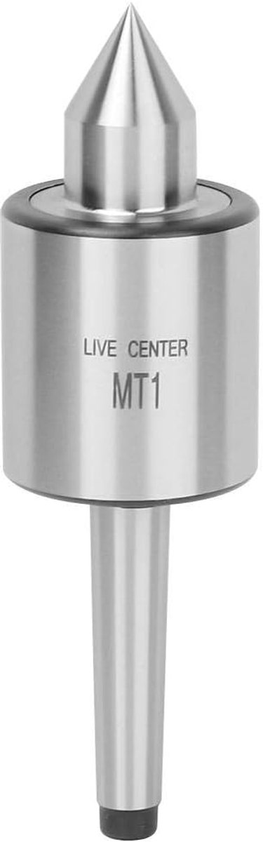 SnelShoppen - MT1 Live Center Hoog Nauwkeurig Drievoudig Lager Draai Gereedschap voor Metaal Draaibanken, Duurzaam en Prestaties, Hardstaal, Medium Fo