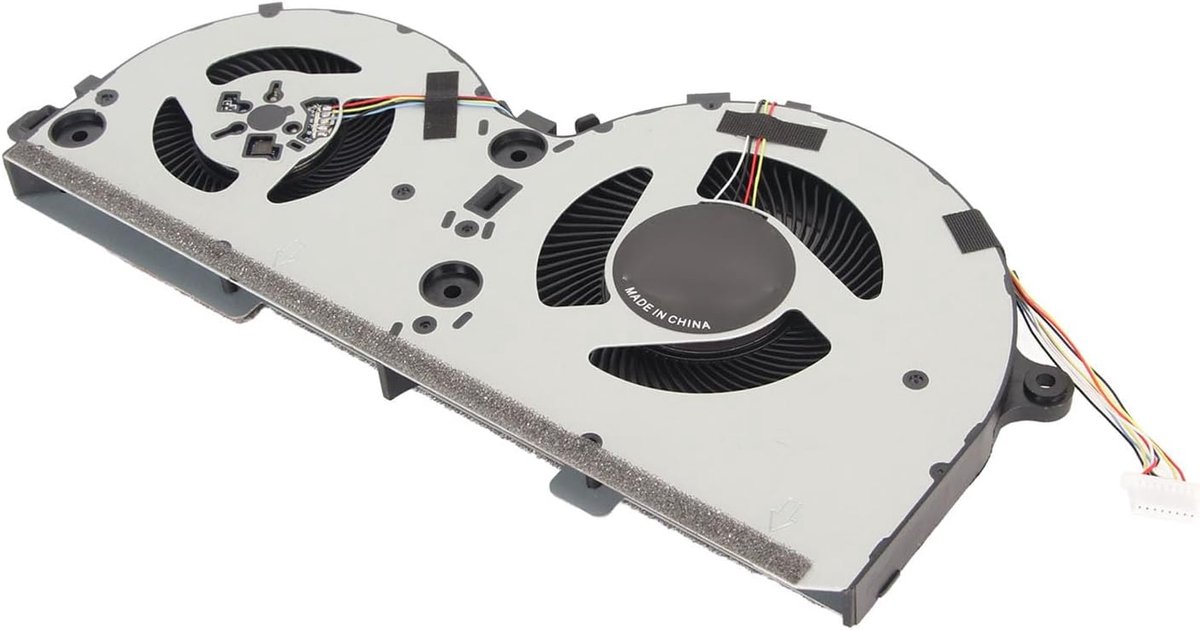 SnelShoppen - Vervangende CPU en GPU Koelventilator voor Ideapad L340 Gaming Laptop - 4-PINS Aansluiting - Duurzaam Metaal ABS - Voor L340 17IRH en L3