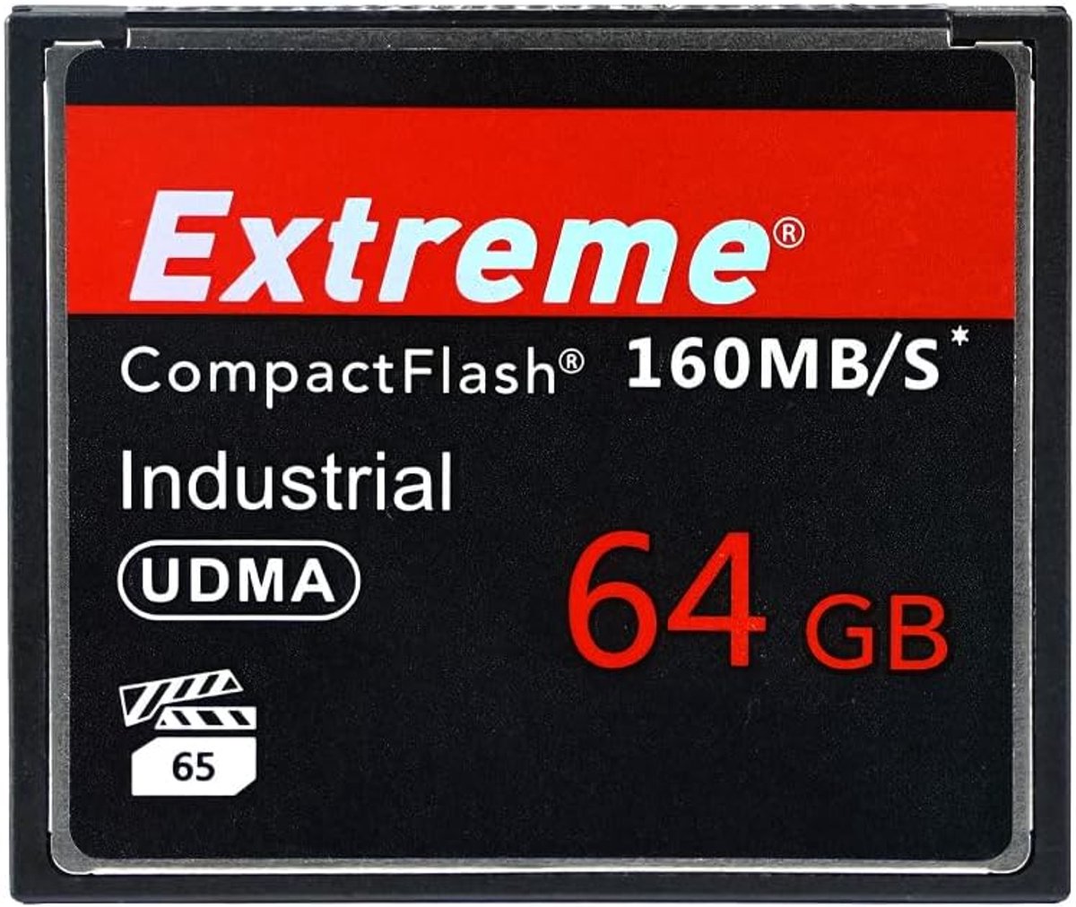 SnelShoppen - 64GB Compact Flash Geheugenkaart - Hoge Snelheid CF Kaart voor Professionele Fotografen - Voor Canon DSLR en HD Videocamera's - Ideaal v