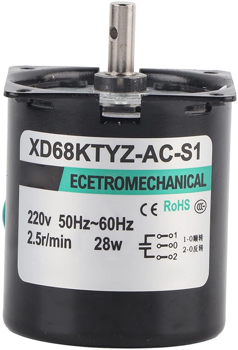 SnelShoppen - Synchronen Tandwielmotor Met Permanente Magneet XD68KTYZ AC 220V 28W 110r/min Voor Instrumenten Automatisering Gordijnbediening Spanning