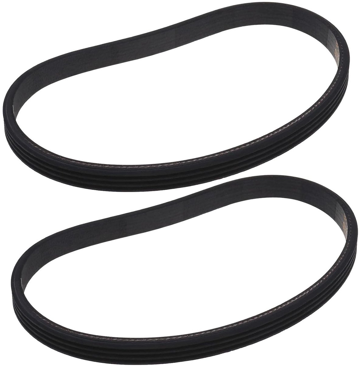 SnelShoppen - 2 Stuks Vervangende Stofzuiger Aandrijfriem Geschikt voor Shark NV700UK - Rubber Zwart Gesloten Lussysteem - 228mm Circonferentie