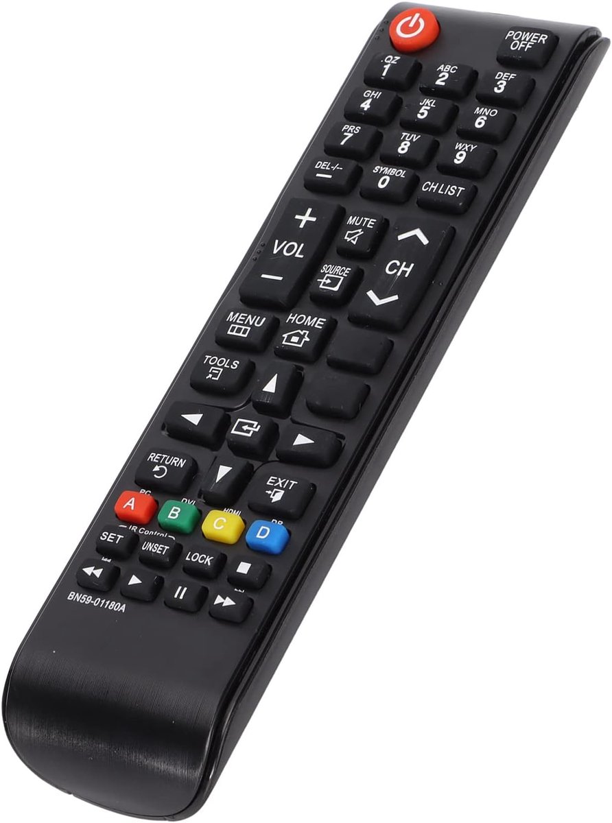 SnelShoppen - Vervangende TV Afstandsbediening voor DB10E DB22D DB32D DB40D DB55E TM1240A LH40DMDSLGA/Z - Duurzaam ABS Materiaal, Direct Gebruik met 2