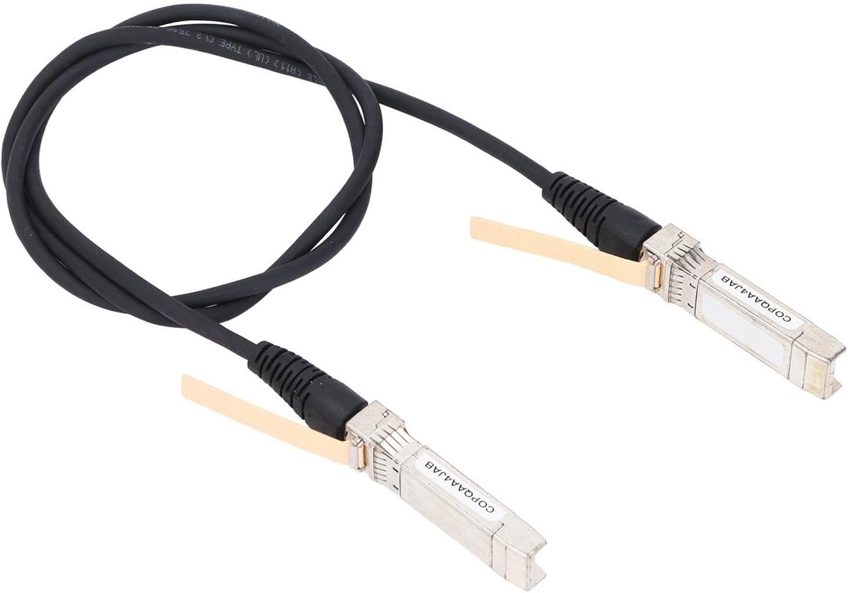SnelShoppen - 10GBASE-CU Passieve Directe Aansluitkabel, Hoge Snelheid 10G SFP+ Kabel, Twinax Koper, 1 Meter voor SFP-H10GB-CU1M, Ideaal voor Netwerkv