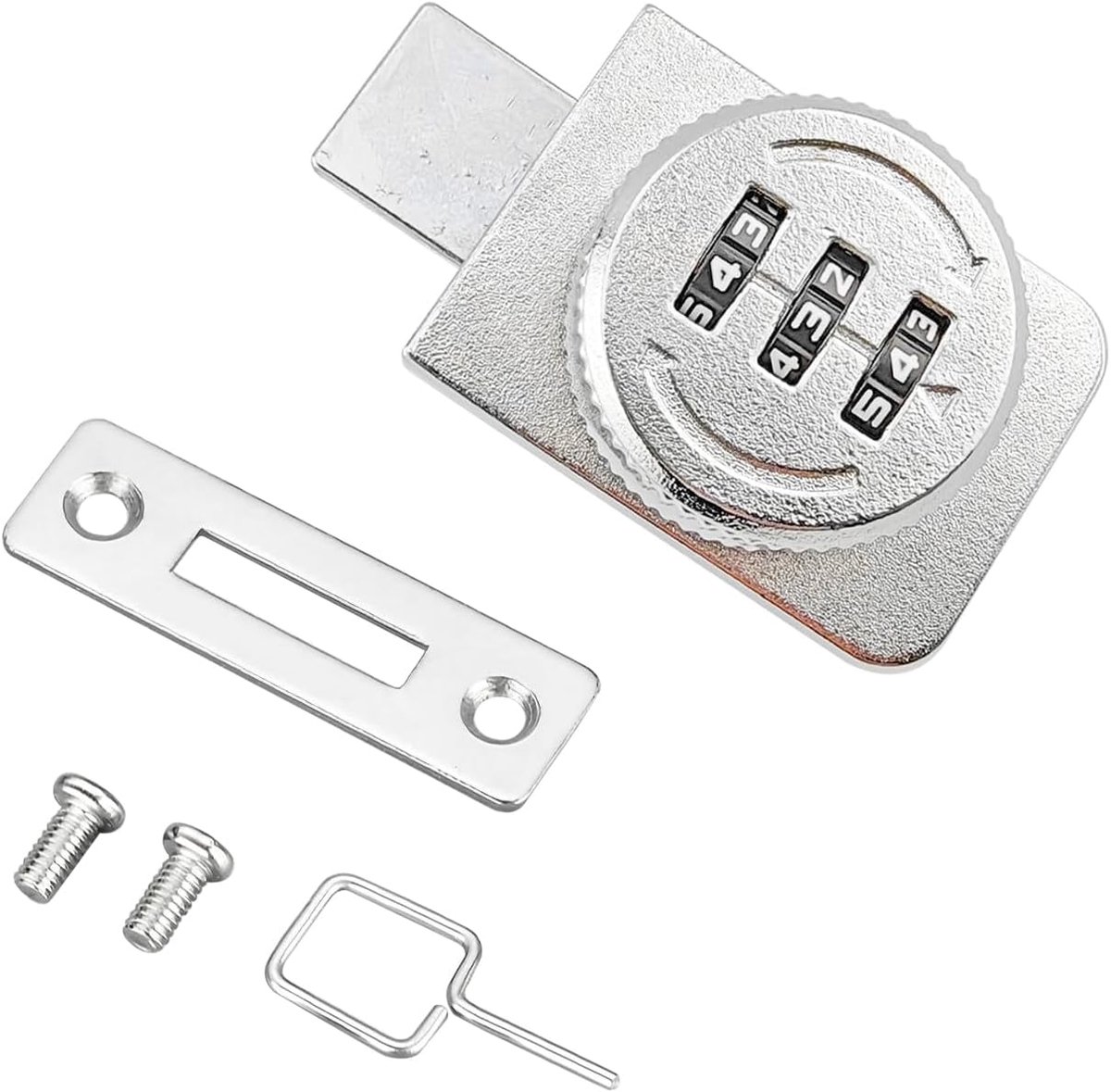 1 Piece Glass Lock, Cabinet Lock, Password Lock, Single Door Lock, Security Lock for Glass Cabinet, Wine Cabinet - ShopVlot