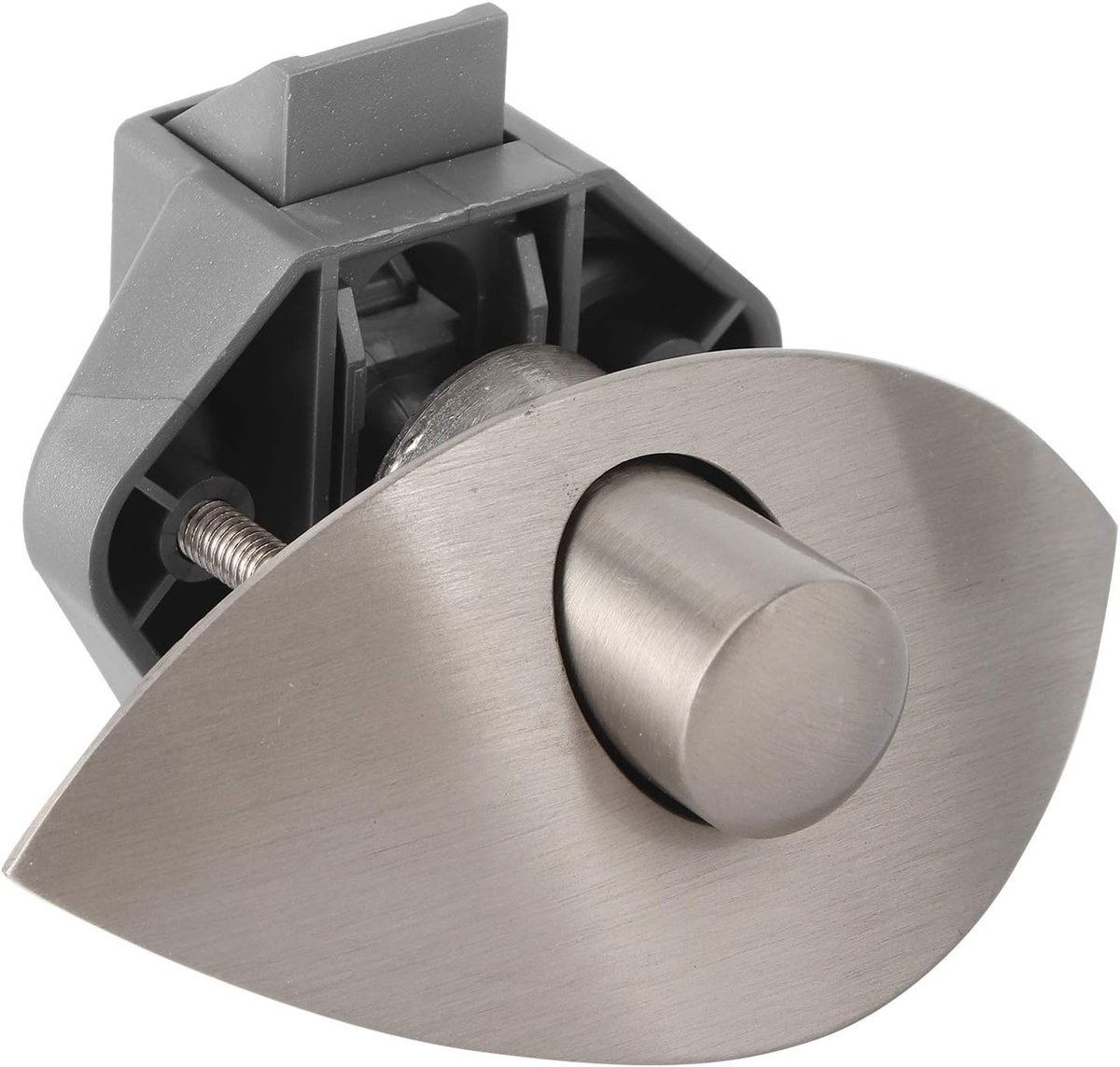 SnelShoppen - Draaiknop Slot Sleutelloos Kastdeur Drukknop Slot Zinklegering Voor Schepen Boot RV 12-25mm Houten Kastdeur (Grijs)