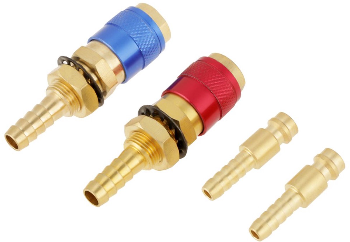 Watergekoelde adapter 8mm - gasadapter - snelkoppeling - eenvoudig te installeren - SnelShoppen