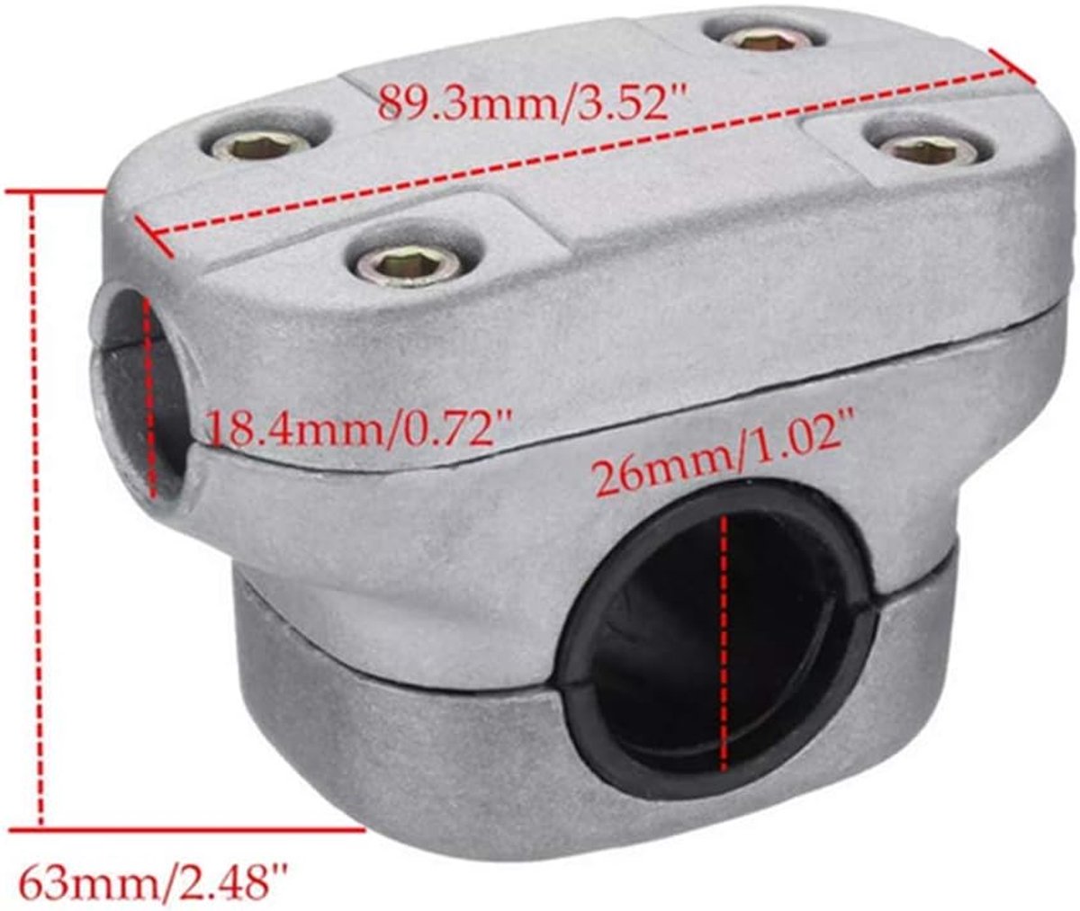 Trimmer Handle Holder Beugel - 26mm Aluminium - Anti-roest en corrosiebestendig - Voor strimmer en bosmaaier - ShopVlot
