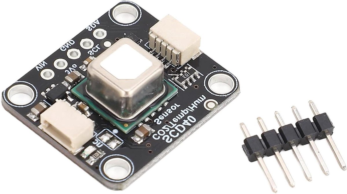 Koolstofdioxide Module - CO2 Sensor - Luchtkwaliteit Meten - Temperatuur en Vochtigheid - 25.5 x 22.8 x 7.7 mm - Groen