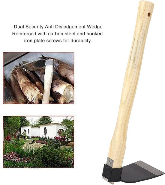 Handmatige Tuinbouw Hark met Houten Handvat, Duurzaam Gereedschap voor Tuinwerkzaamheden en Plantenverzorging — afbeelding 2