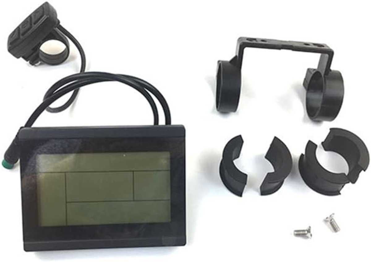 SnelShoppen - Elektrische Snelheidsmeter E-bike KT-LCD3 LCD Display Meter voor KT Series Controllers 24/36/48V Waterdicht en Duurzaam