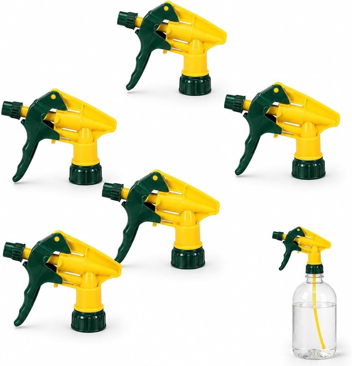 SnelShoppen - 5 Stuks Heavy Duty Chemisch Bestendige Trigger Spray voor Tuinieren, Auto Detailing, Raamreiniging en Concierge - Laag Vermoeidheidssyst