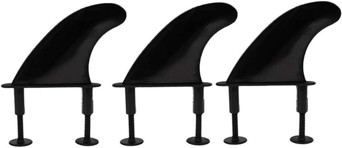 SnelShoppen - 3 Stuks TPU Zachte Top Surfvinnen & 6 Fins Schroeven Voor Zachte Surfplank, Duurzaam, Lichtgewicht, Makkelijk Te Installeren, Ideaal Voo