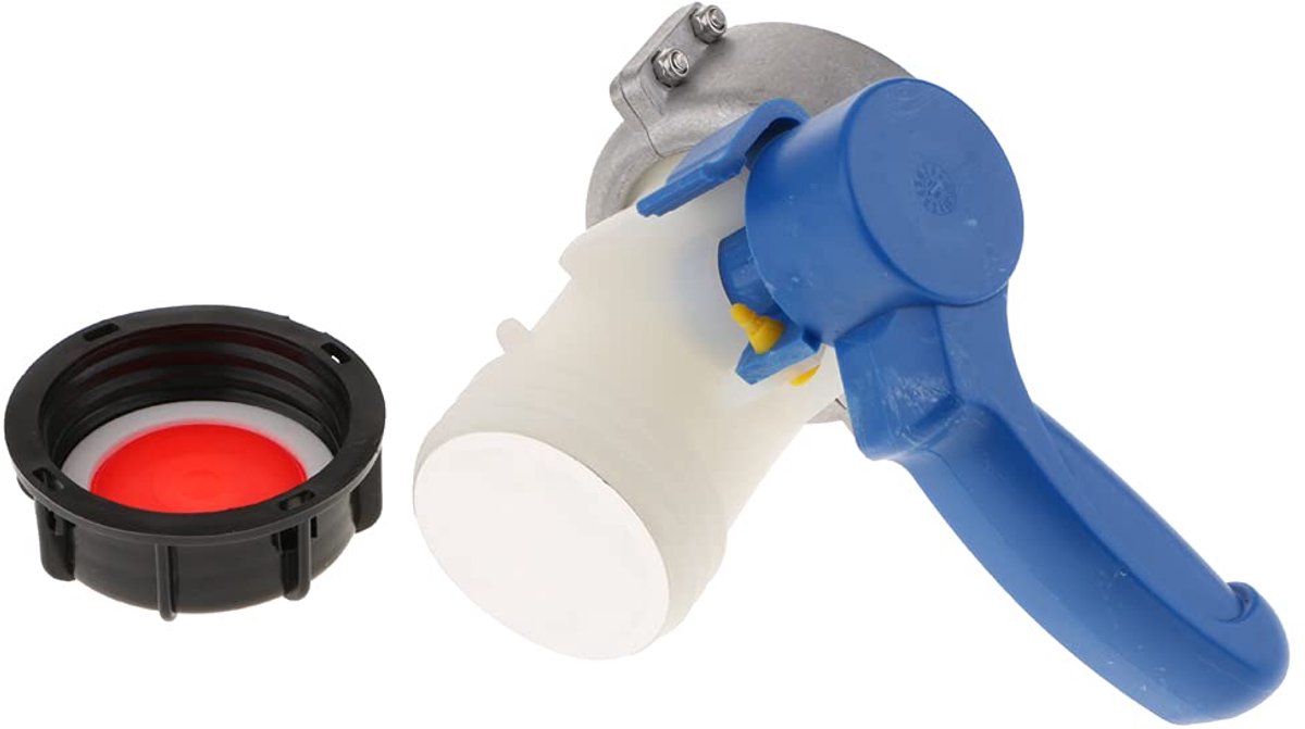 SnelShoppen - IBC Tank Tap Adapter - IBC Tote Tank Kraan Slang Aansluiting - Afvoeraansluiting Water Butt Slang Fitting - 75mm - Tuin en Groenvoorzien