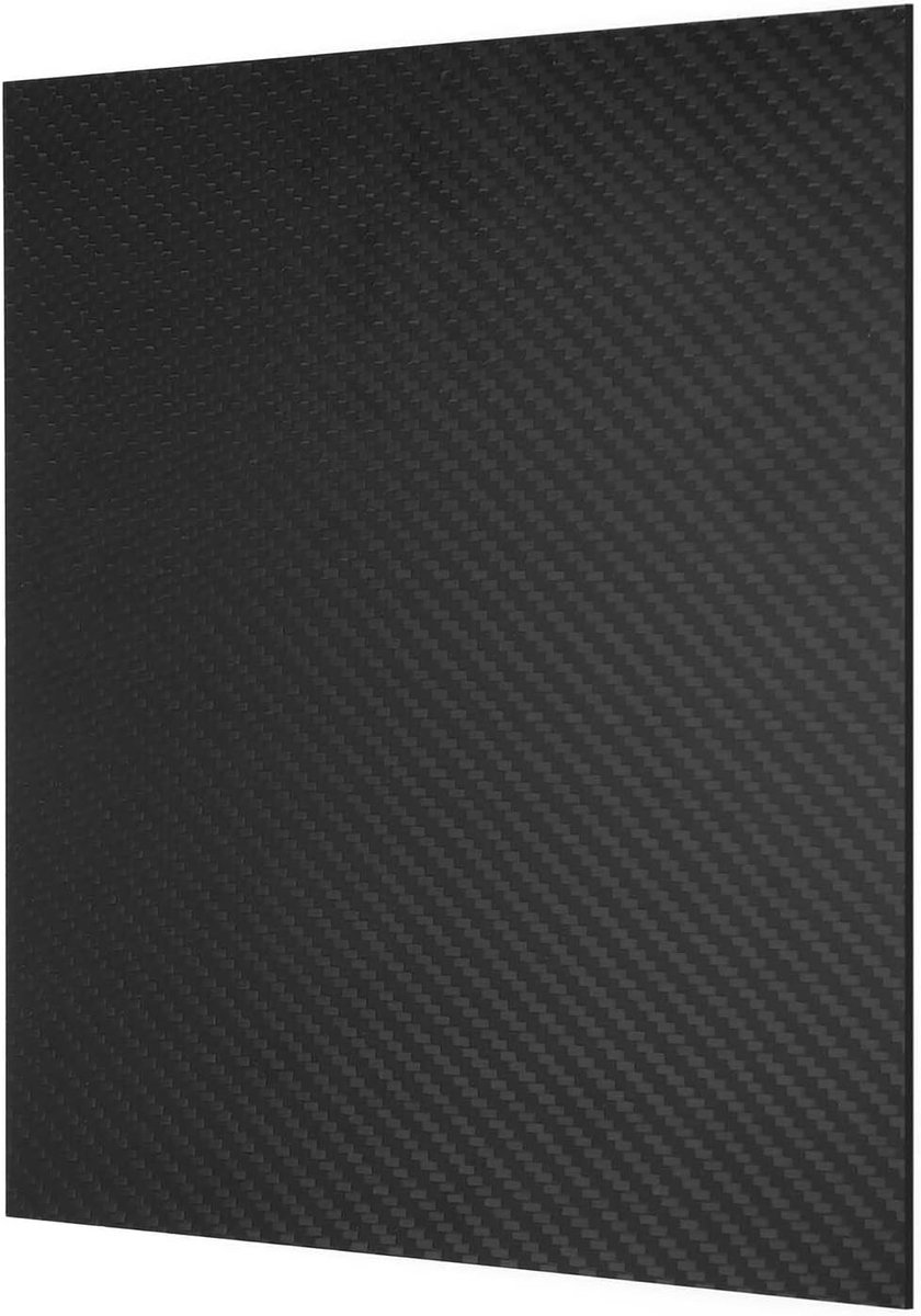 SnelShoppen - Carbon Fiber Plaat 1.5mm - Duurzaam en Flexibel - Antiveroudering en Corrosiebestendig - 200x250mm - Voor Binnen- en Buitentoepassingen