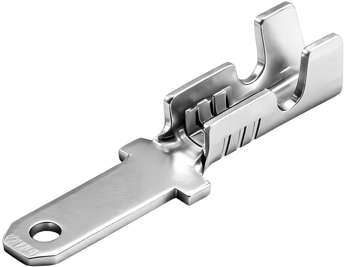 SnelShoppen - Spade Snelle Splice Crimp Terminals 2.8mm Niet Geïsoleerde Crimpconnectoren voor Kabels 0.5mm² tot 0.8mm² - 100 Stuks