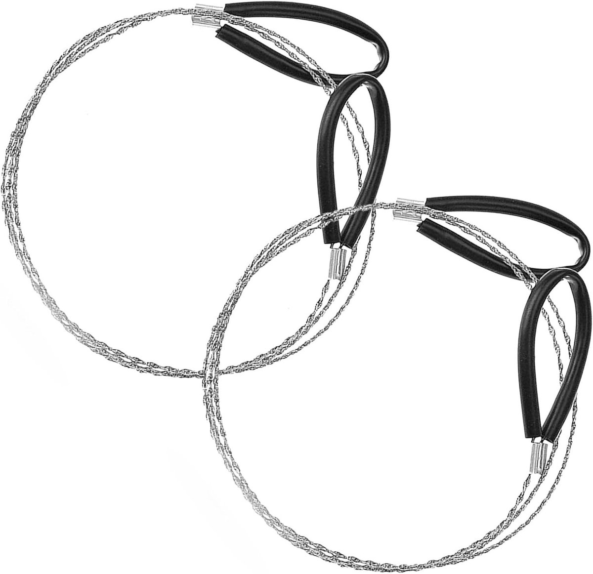 Stainless Steel Pocket Saw Set met Loops - Diamant Draadzaag voor Schapen, Outdoor Tools, Camping en Hiking Accessoires