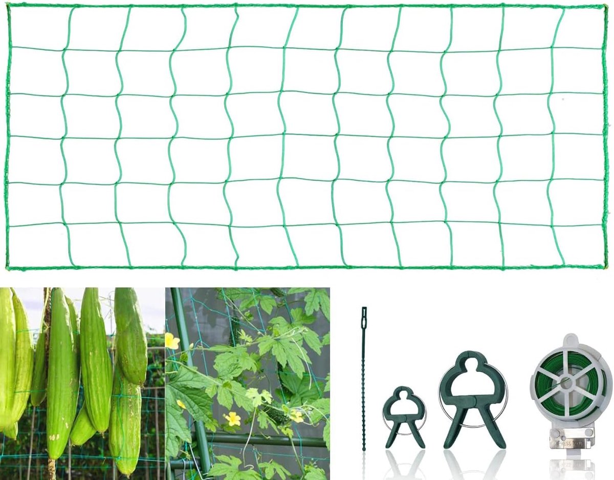 SnelShoppen - Net Garden Voor Fruitbomen - Hoge Kwaliteit Plastic Fruitnet - Tuinnet Voor Vijver, Fijn Gaas Voor Aardbeien, Kers, Groentetuin (1.8x1.8