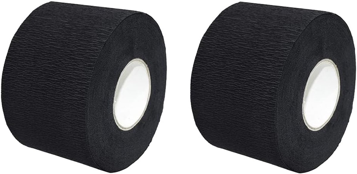 SnelShoppen - 2 Stuks Disposable Papieren Barber Nek Strips Zwart - Haarsalon Accessoires voor Professionele Hairstyling - Ideaal voor Kappers en Thui