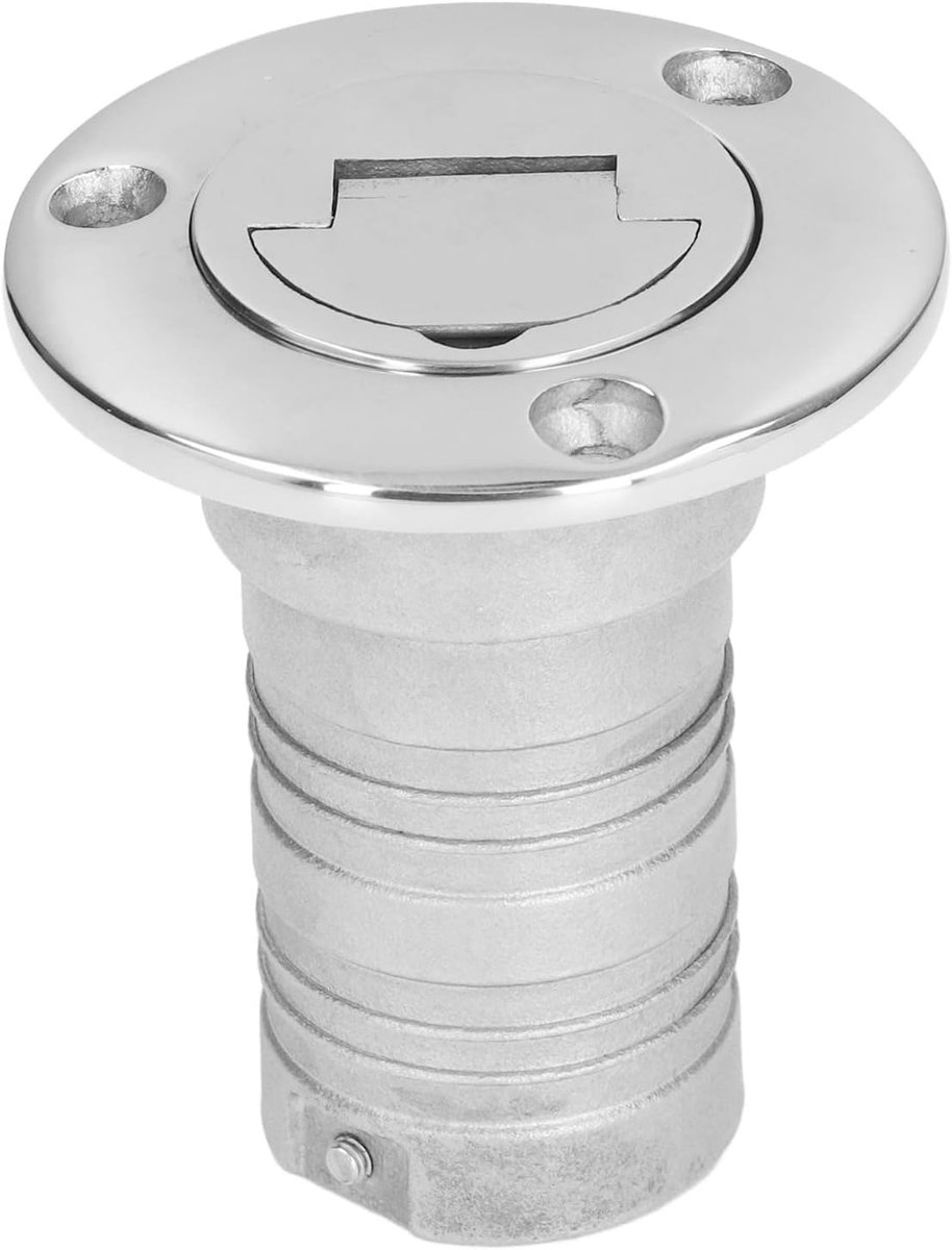 SnelShoppen - 38mm Boot Dek Brandstoftank Vulopening, Rvs Marine Brandstofdop zonder Sleutel, Water Injectiepoort voor Botens, Vrachtwagens, Caravans,