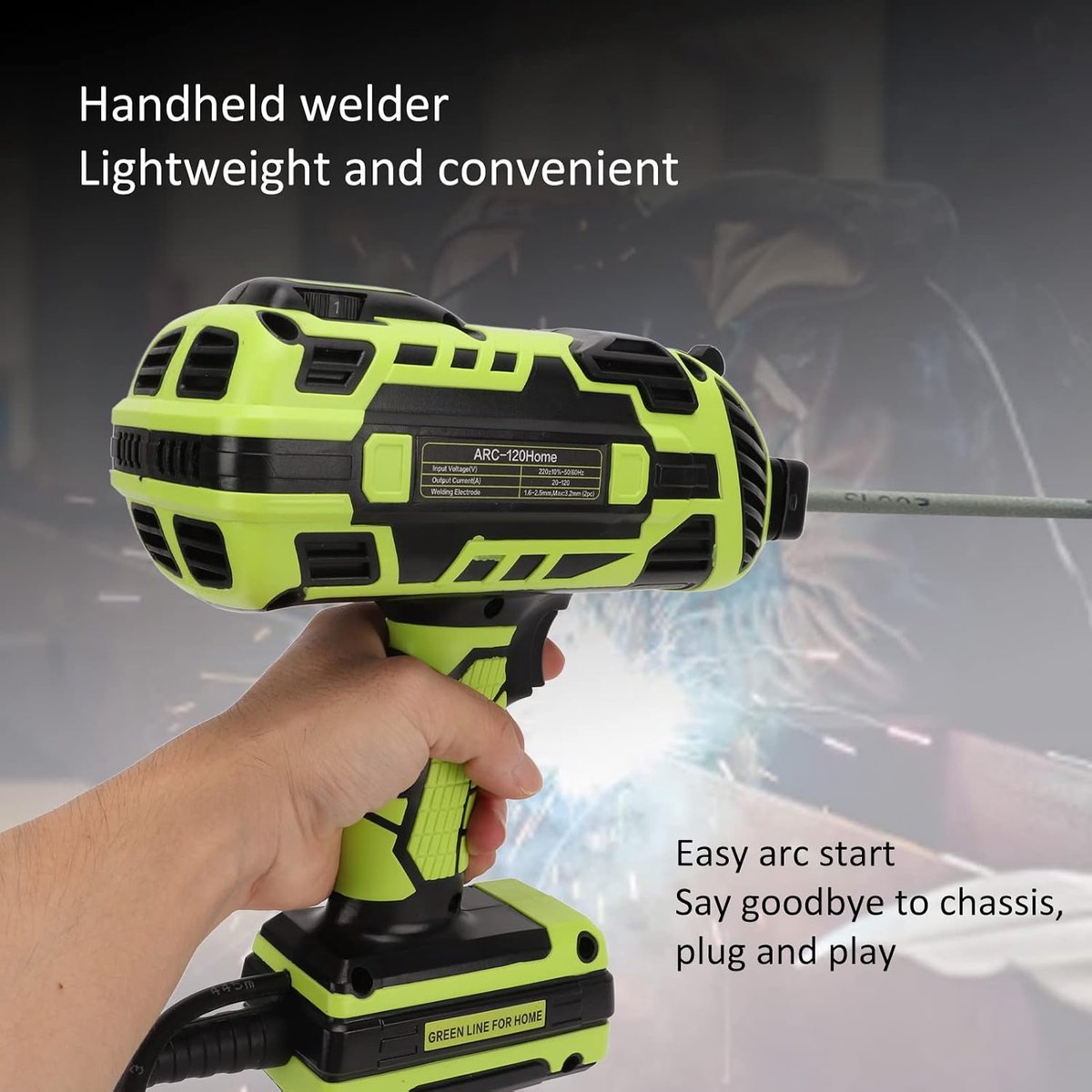 Booglasser - Draagbare Lasmachine - Handheld Kit met Borstel - 220V - Elektrische Lasser - Geschikt voor Huishoudelijk en Industrieel Geb...