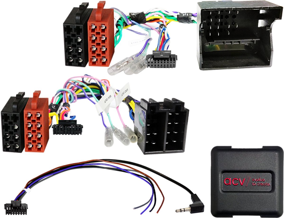 Stuurwiel bediening geschikt voor Mercedes/Smart/VW ISO 40Pin Quadlock Multilead (42smc00c)