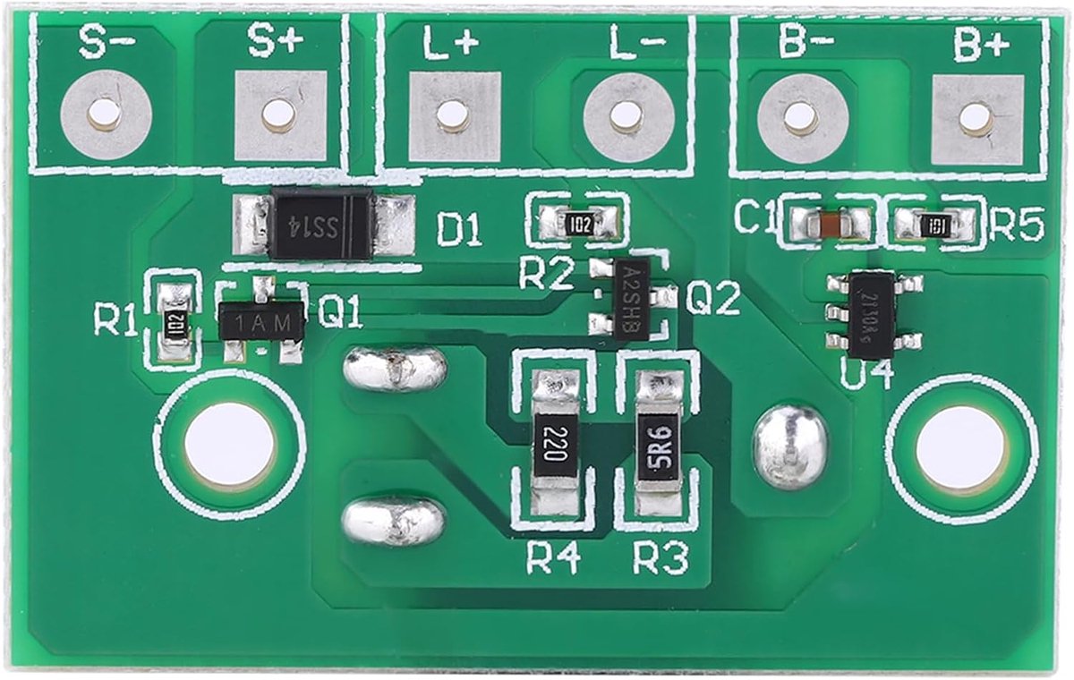 SnelShoppen - Solar Lamp Controller 3.7V MPPT Lithium Batterij Control Circuit Board met Schakelmodule voor Zonnepaneel, Buiten en Tuin