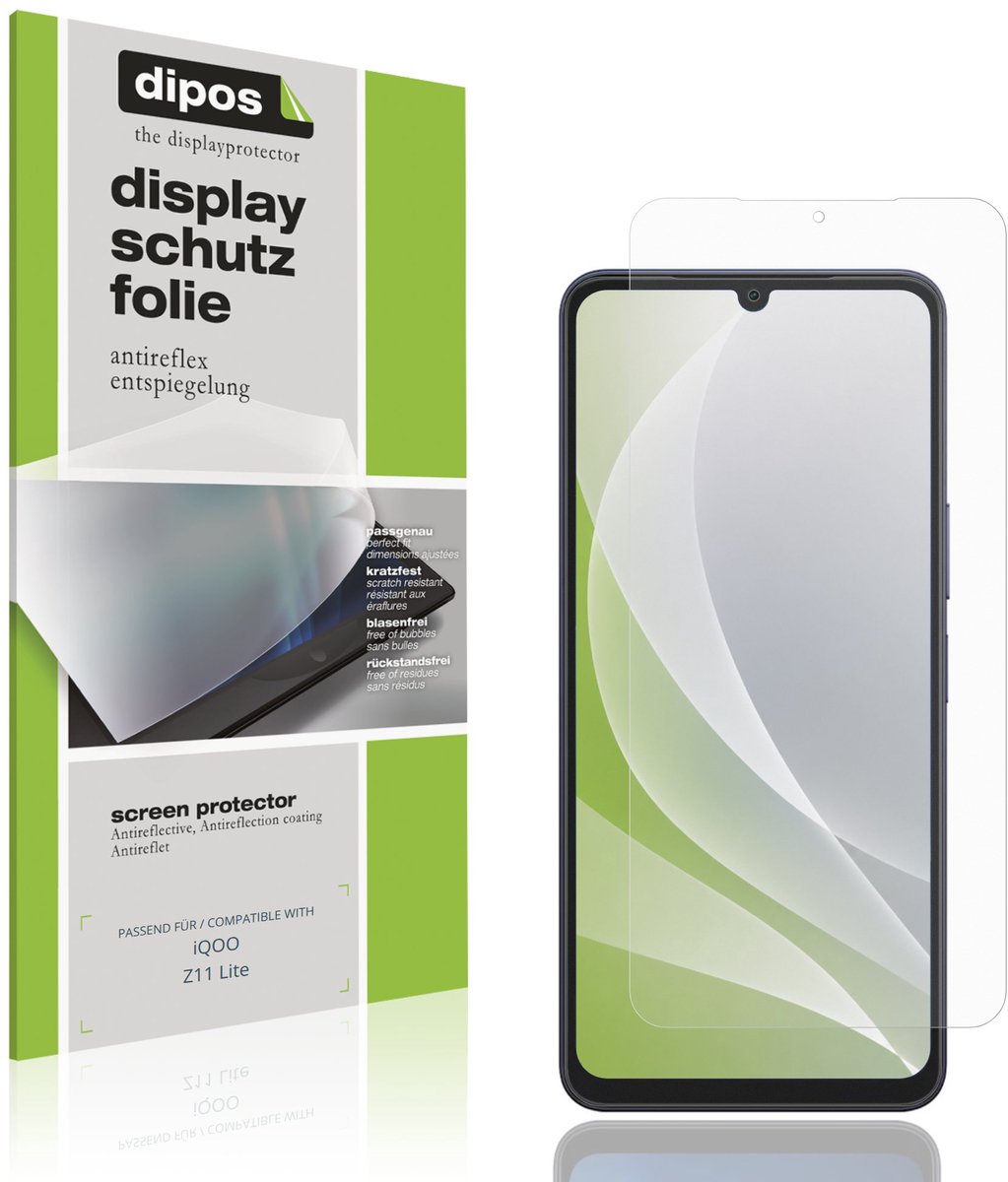 dipos – 4x Matte Beschermfolie geschikt voor iQOO Z11 Lite | Krasbestendige & antireflecterende Screenprotector Ultra-Thin