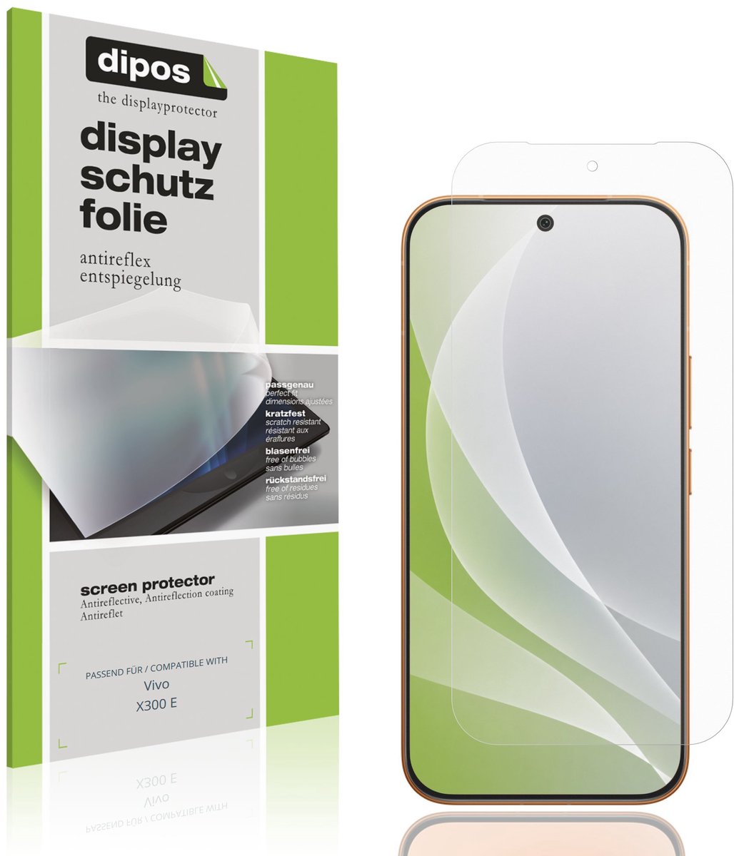 dipos – 4x Matte Beschermfolie geschikt voor Vivo X300 E | Krasbestendige & antireflecterende Screenprotector Ultra-Thin
