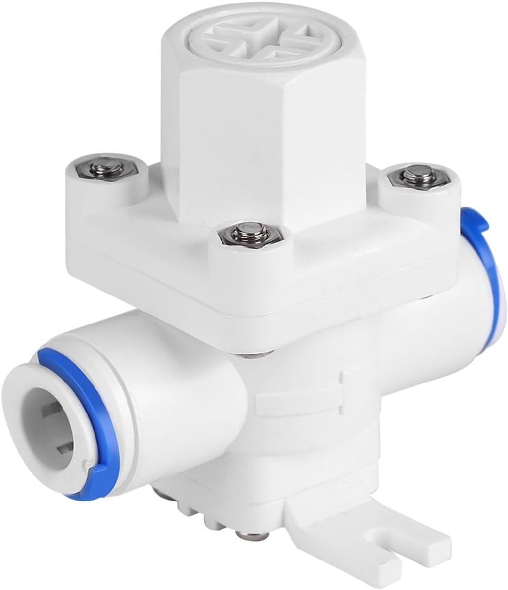 3/8 Inch Waterdrukregelaar Met Filterbescherming Voor Ro-Systeem - Vermindert De Waterdruk - ShopVlot