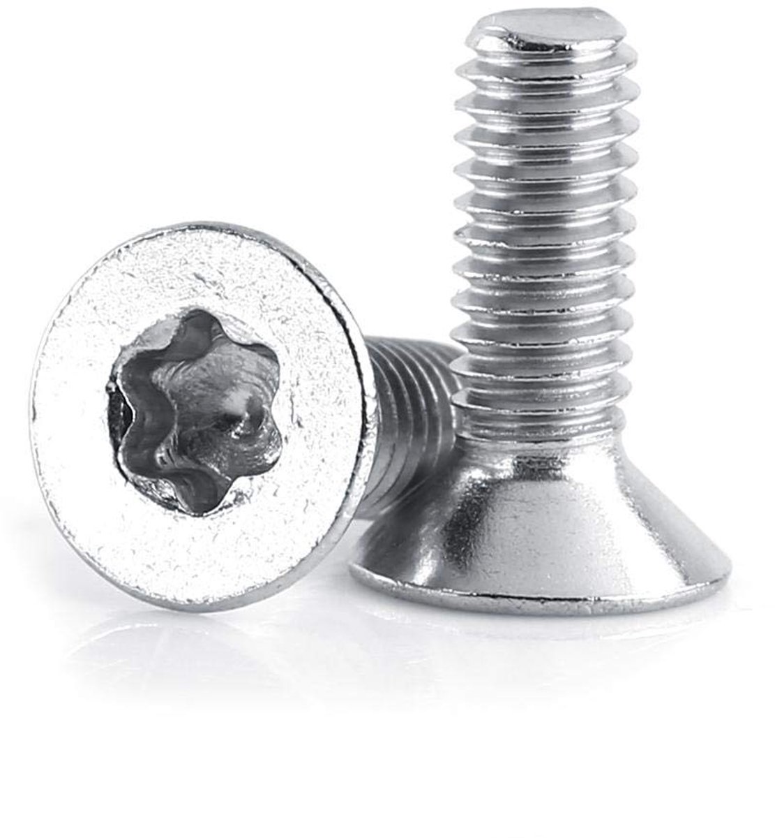 SnelShoppen - Pack van 50 vlakke schroeven, roestvrij staal, sterschroeven, M4 x 16 mm, voor nauwkeurige toepassingen, ideaal voor meubels en klussen