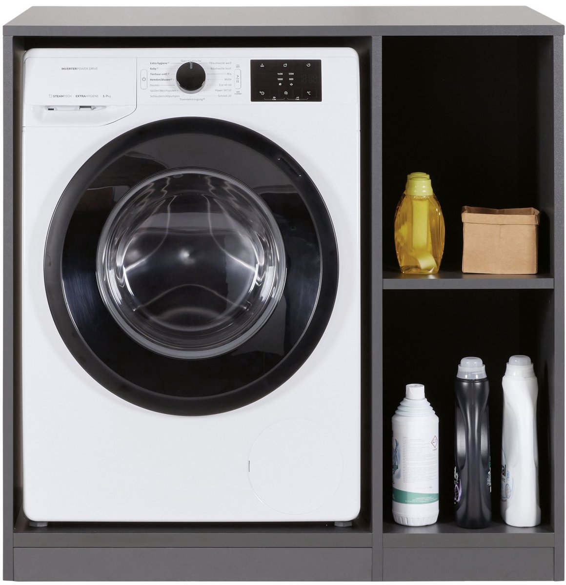 Interlink Lifestyle Studio Flow wasmachinekast voor wasruimte antraciet 99 x 68 x 98 cm