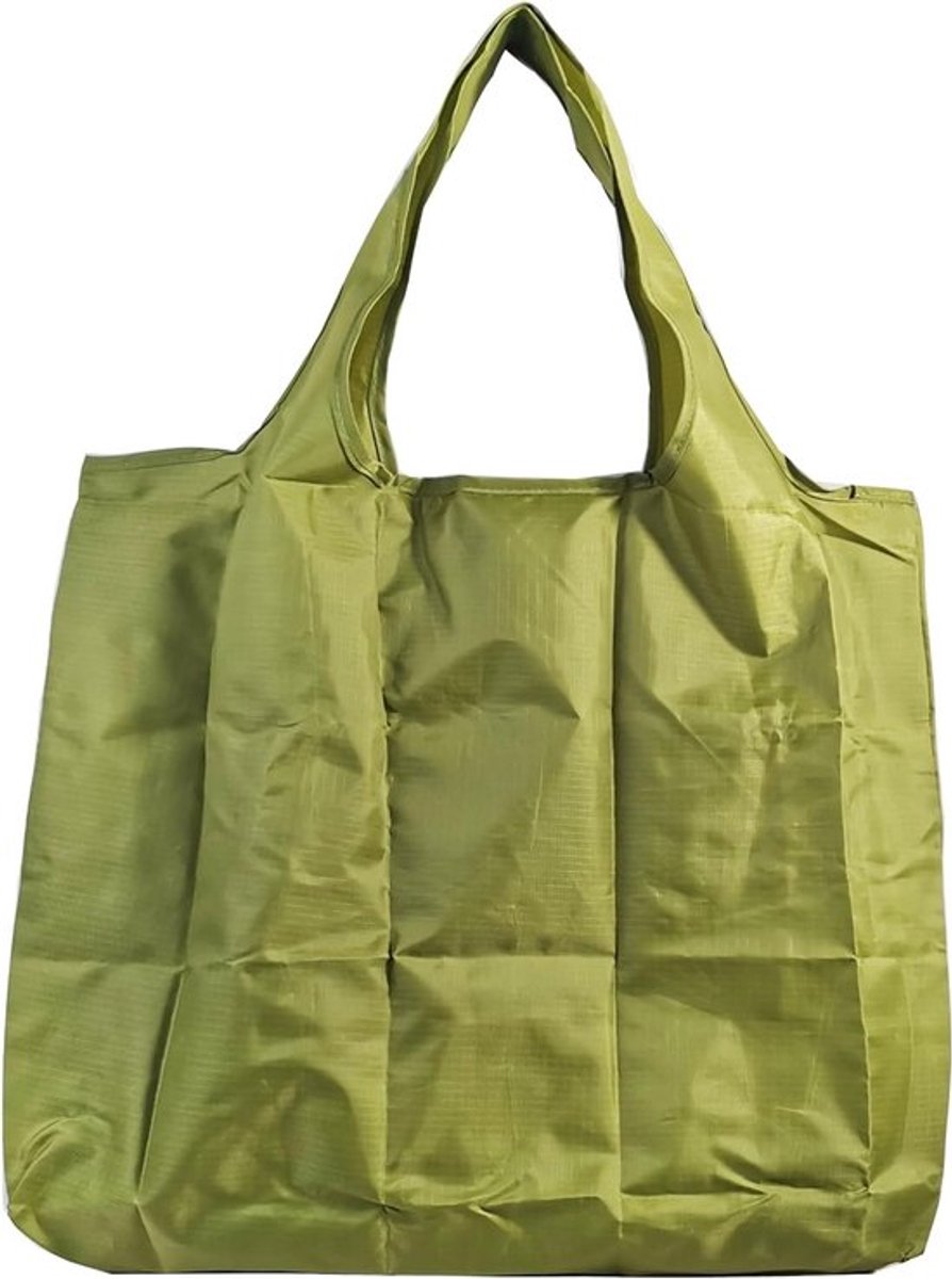 Grote Vouwbare Tas 43 x 66 cm, Herbruikbare Winkeltas, Lichtgewicht Handtas, Sneldrogend en Scheurvast voor Winkelen, Reizen en Uitjes