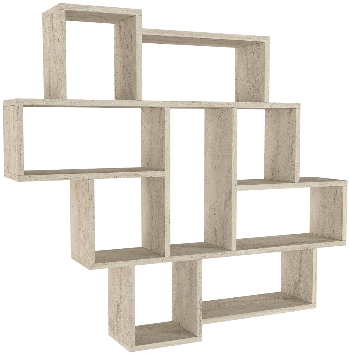 Asir - Wandplank - Travertijn - 115,5 x 15 x 103,5 cm