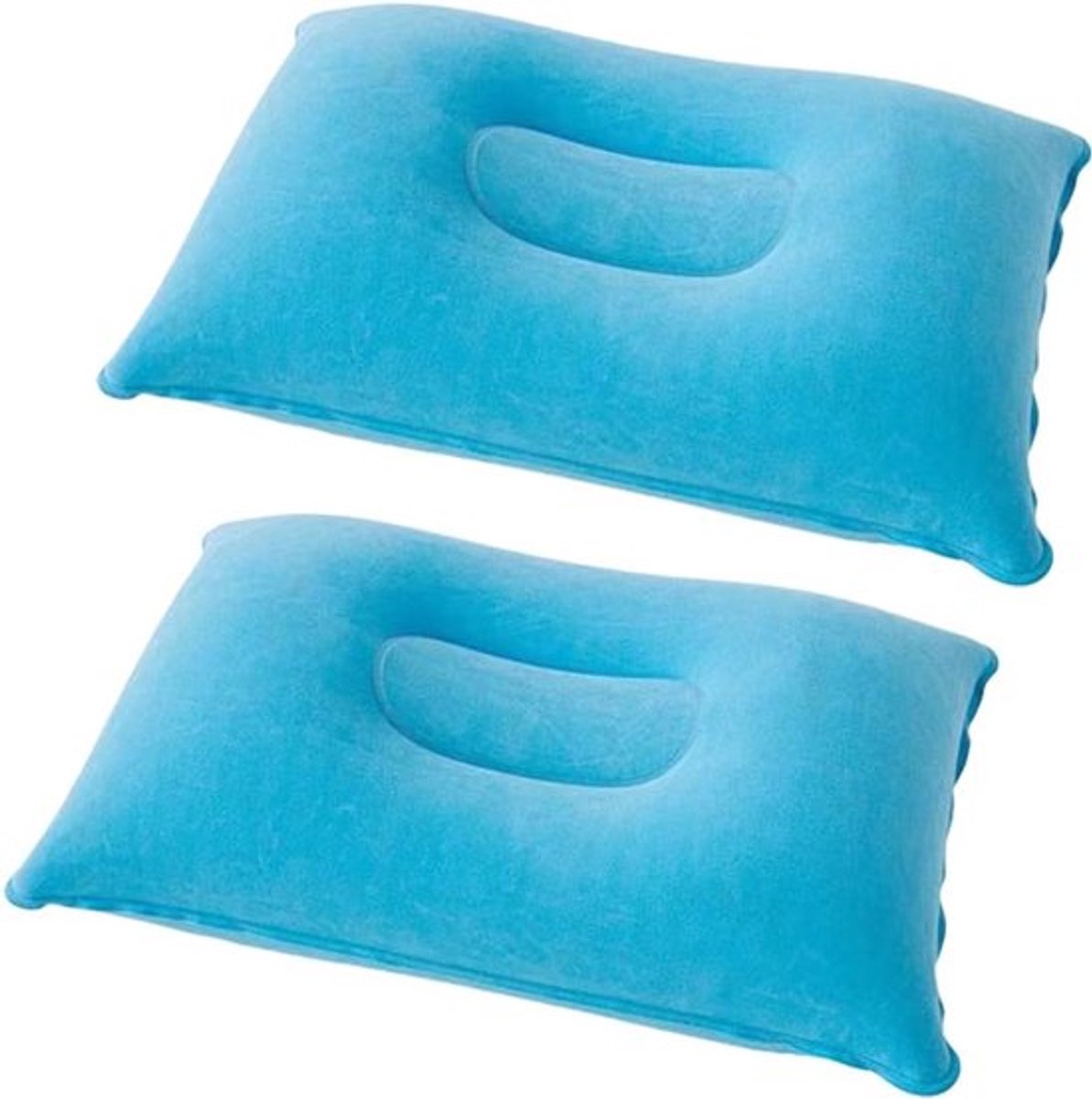 Set van 2 Opblaasbare Reis Kussens 34 x 22 cm Lichtgewicht Camping Kussen voor Comfort tijdens Reizen en Strandactiviteiten
