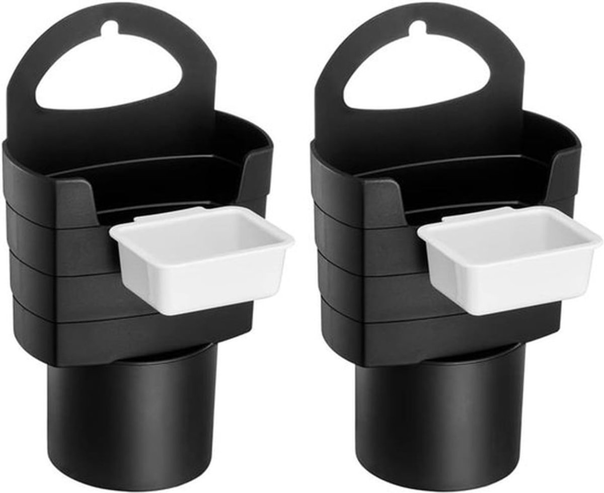 2 x Houder voor Frietjes en Sauzen in de Auto met Dipcompartiment, Ideaal voor Snacks onderweg