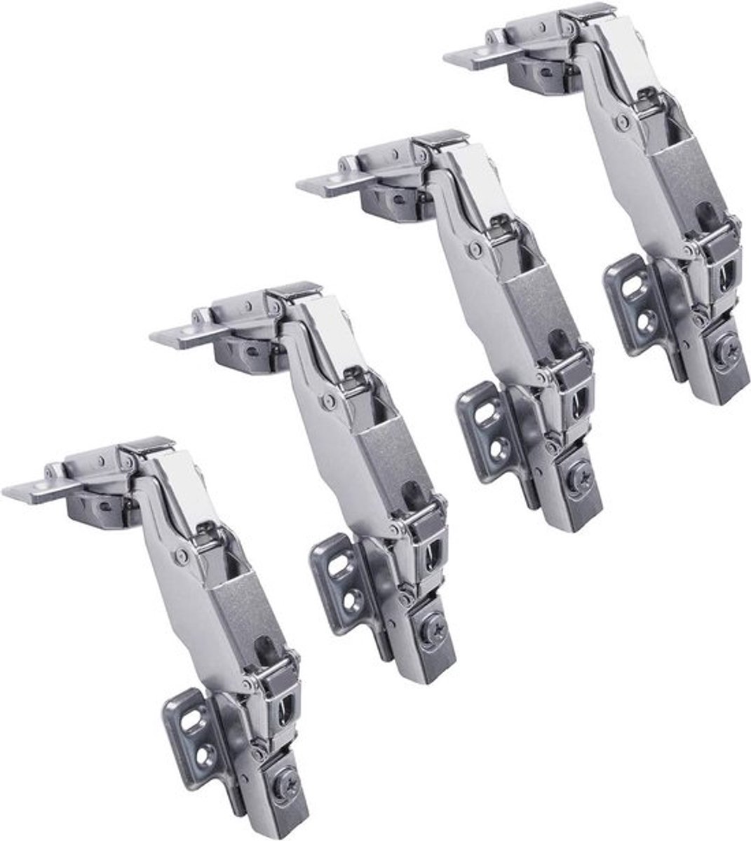 Zachte-sluitende 35 mm scharnieren met hydraulische demper voor keuken- en kastdeuren - 4 stuks met automatische demping en gemakkelijke sluiting