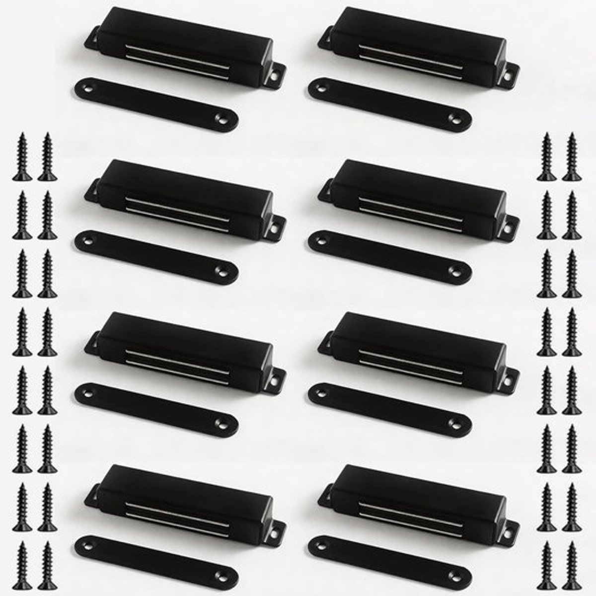 Sterke Magnetische Sluitingen voor Keukenkasten en Kasten - 8 Stuks RVS Deurmagneten tot 40 kg Belastbaar