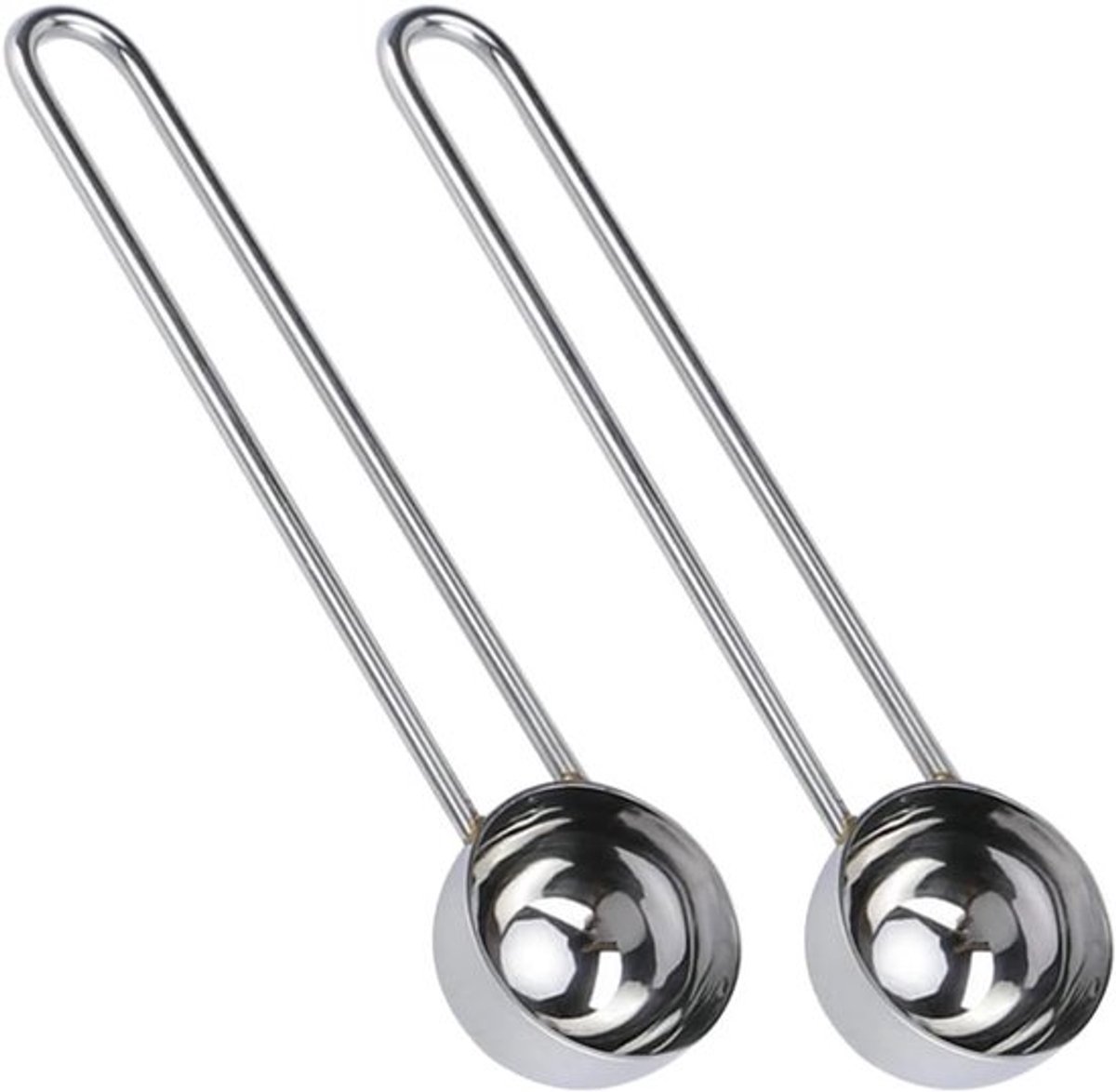 Roestvrijstalen Maatlepel Set van 2 voor Koffie en Melkpoeder, Perfect voor Keuken en Bakken