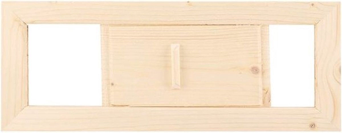 Houten Luchtventilatie Rooster voor Stoomkamer en Sauna - Efficiënte Ventilatie Accessoire voor Gezondheid en Comfort