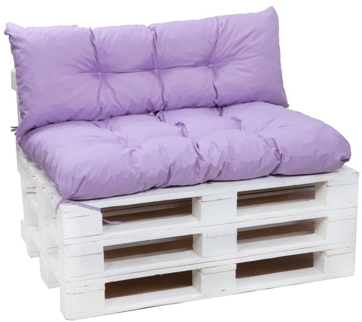Famanu – Palletkussenset voor tuinmeubelen, rug- en zitkussens voor buiten, beschikbaar in verschillende kleuren en maten, paars