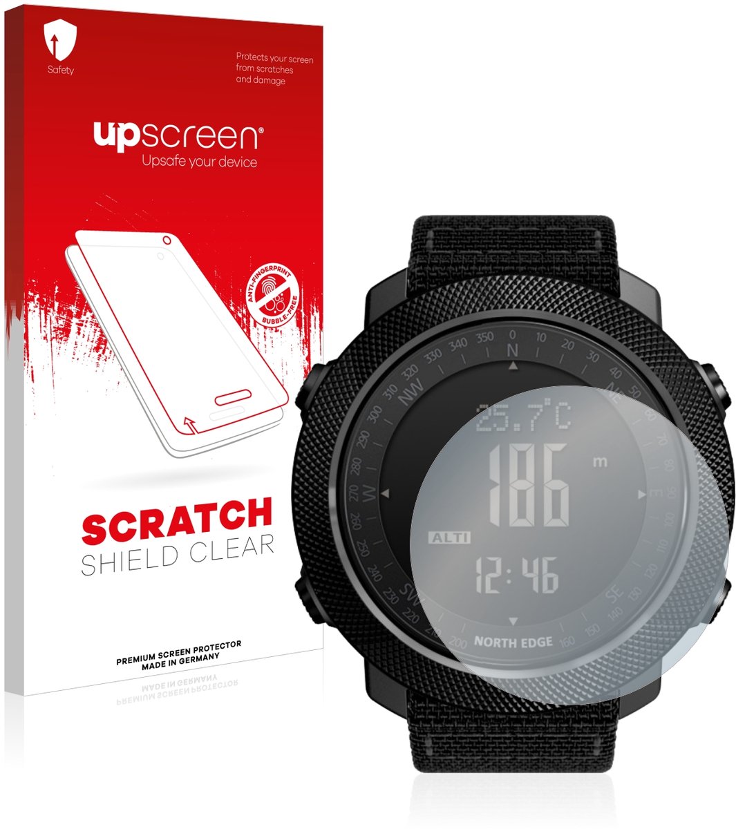 upscreen - Screenprotector voor North Edge Apache - Folie Beschermfolie transparant