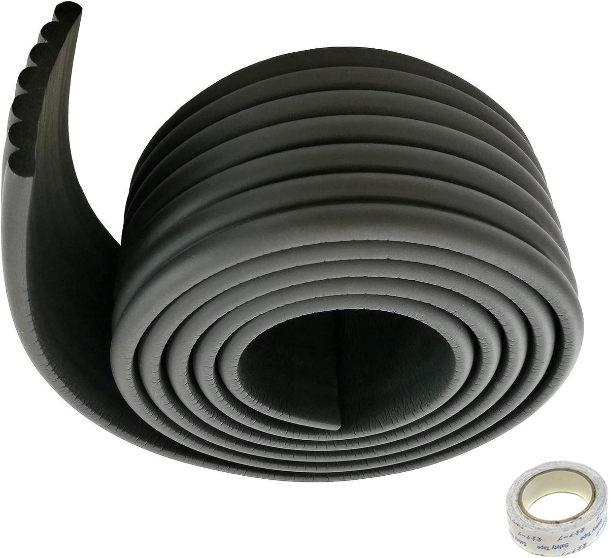 Veiligheidsbuffer 2Mx80mm - Schokbeschermingsschuim Pad voor Sport en Training, Zwart