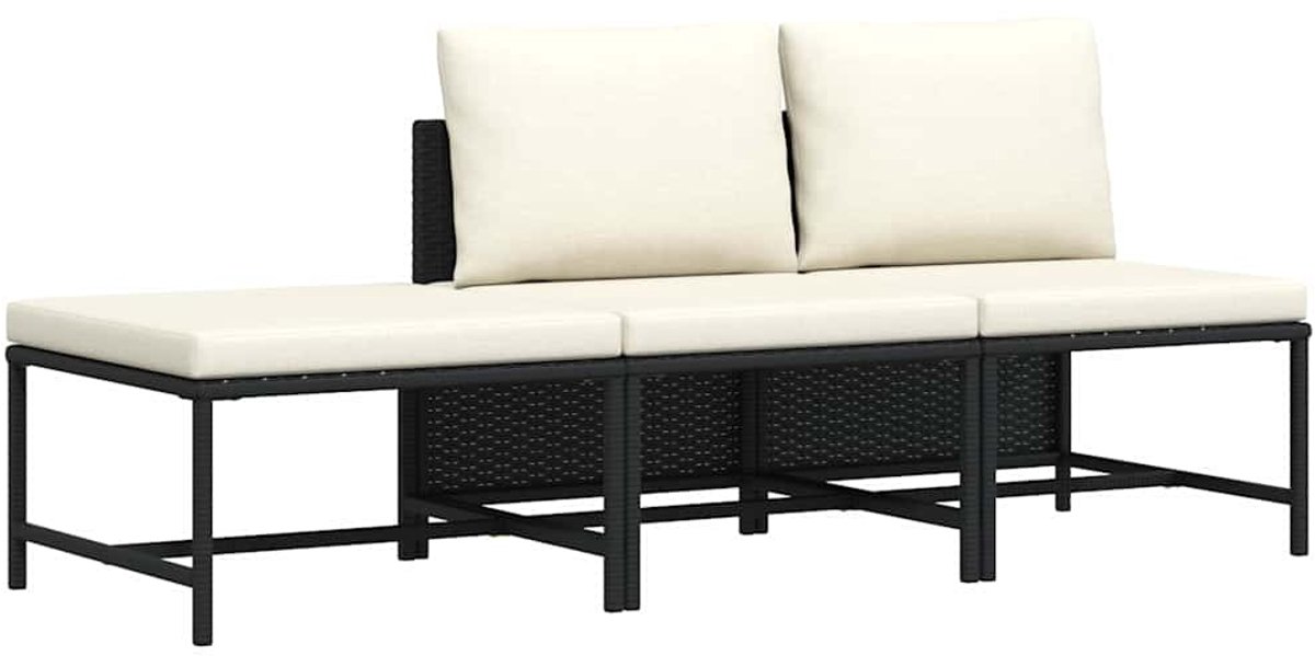 Vidaxl Tuinstoel 1 Zwart Loungestoel