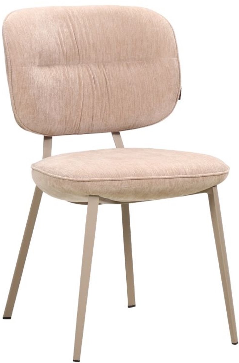 Bronx71® Eetkamerstoel Rosa velvet beige - stoel