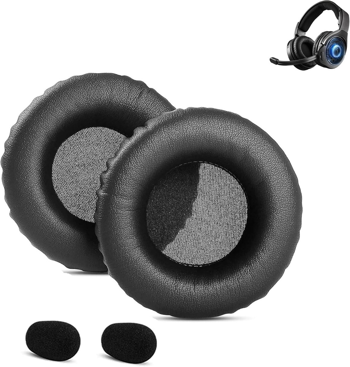 Vervangende Oorkussens voor PS4 Headset - Comfortabele Oorkussens van Echte Leer, Perfecte Pasvorm en Geluidsisolatie