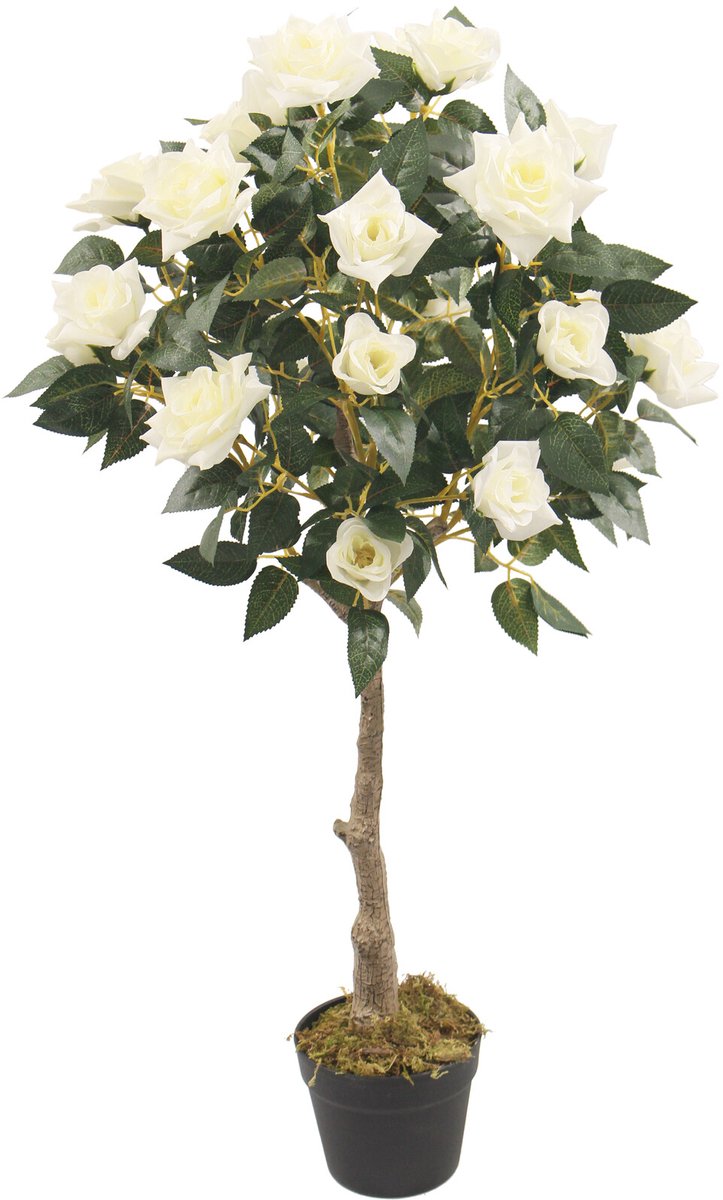 Kunstboom Rosa roos 100cm