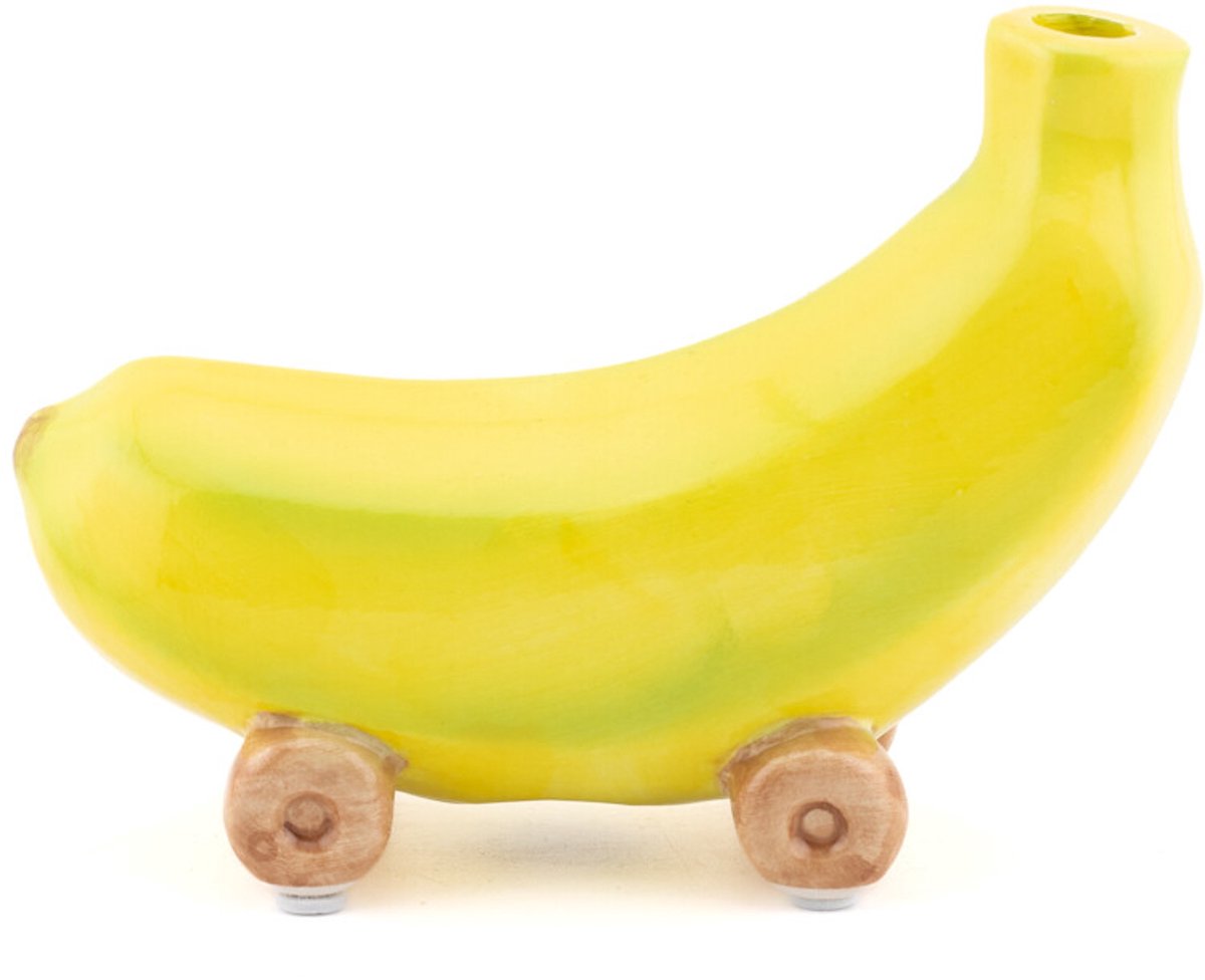 Aardewerk vaas Banaan skateboard