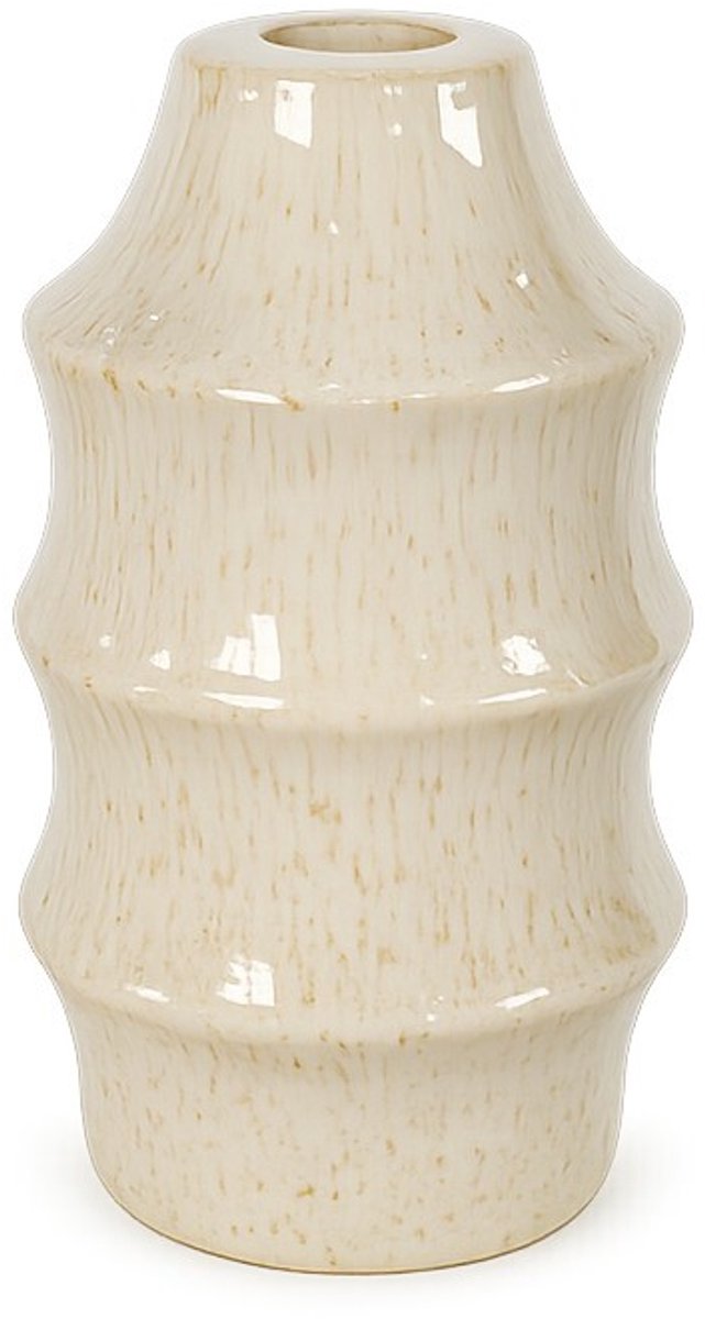 Aardewerk vaas Filo beige