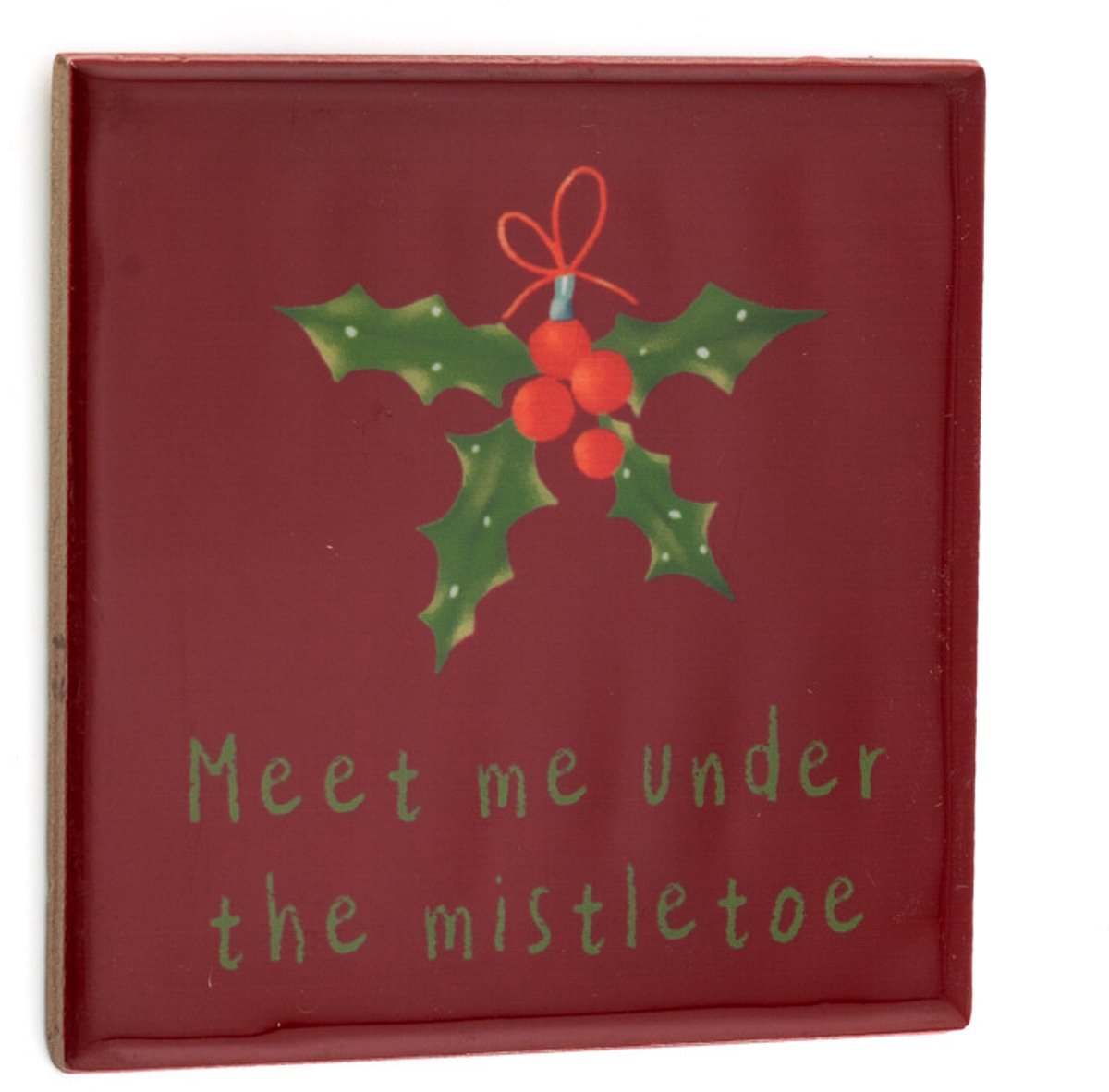 homebound by ky meet me under the mistletoe | tegeltje bordeauxrood