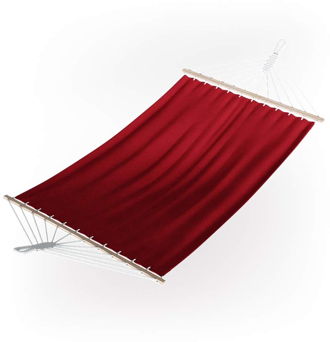 Famanu – Hangmat in rood, 190 x 120 cm, ideaal voor ontspanning in de tuin of op het balkon